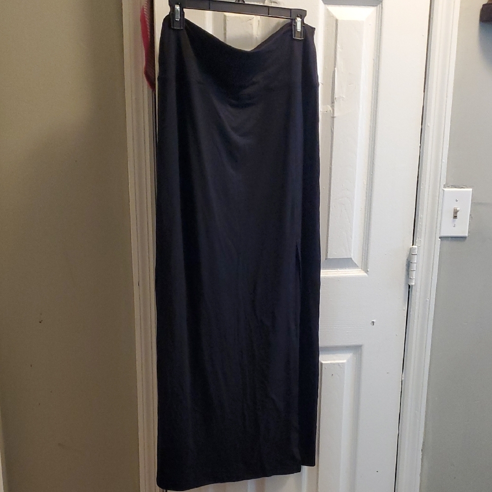 Reel Legends Black Maxi Skirt With Side Slit